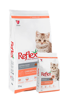 REFLEX KITTEN FOOD CHICKEN AND RICE СУХОЙ КОРМ ДЛЯ КОТЯТ С КУРИЦЕЙ И РИСОМ - фото 46099