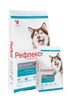 REFLEX ADULT DOG FOOD SALMON & RICE СУХОЙ КОРМ ДЛЯ СОБАК С ЛОСОСЕМ И РИСОМ - фото 46113