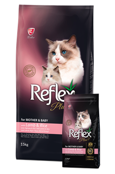 REFLEX PLUS MOTHER AND BABY CAT FOOD LAMB AND RICE СУХОЙ КОРМ ДЛЯ КОРМЯЩИХ И БЕРЕМЕННЫХ КОШЕК И КОТЯТ С ЯГНЕНКОМ И РИСОМ - фото 46120