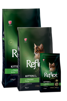 REFLEX PLUS KITTEN FOOD CHICKEN СУХОЙ КОРМ ДЛЯ КОТЯТ С КУРИЦЕЙ - фото 46122