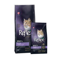 REFLEX PLUS ADULT CAT FOOD SKIN CARE SALMON СУХОЙ КОРМ ДЛЯ КОШЕК ДЛЯ ЗДОРОВОЙ КОЖИ С ЛОСОСЕМ - фото 46129