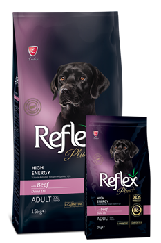 REFLEX PLUS ADULT DOG FOOD BEEF HIGH ENERGY СУХОЙ КОРМ ДЛЯ СОБАК С ВЫСОКОЙ АКТИВНОСТЬЮ С ГОВЯДИНОЙ - фото 46151