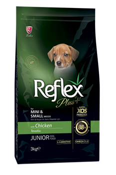 REFLEX PLUS MINI SMALL BREED JUNIOR DOG FOOD CHICKEN СУХОЙ КОРМ ДЛЯ ЩЕНКОВ МЕЛКИХ ПОРОД С КУРИЦЕЙ - фото 46155