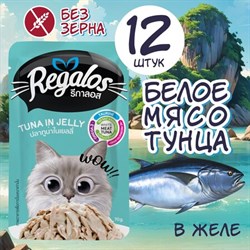 REGALOS 70 ГР ПАУЧ ДЛЯ КОШЕК ТУНЕЦ В ЖЕЛЕ - фото 46217