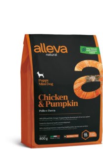 Alleva Natural Chicken & Pumpkin Puppy Mini, для щенков с курицей и тыквой, мини - фото 46770