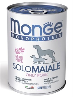 Влажный корм Monge Dog Monoprotein для собак, паштет из утки, консервы 400 г - фото 50489