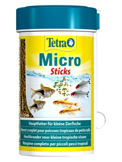 Tetra Micro Sticks корм для мелких видов рыб 100 мл - фото 55691