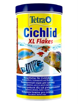 TetraCichlid XL корм для всех видов цихлид, крупные хлопья 1 л - фото 55746