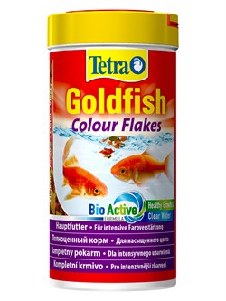 TetraGoldfish Colour корм в хлопьях для улучшения окраса золотых рыб 250 мл - фото 55801