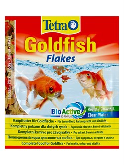 TetraGoldfish корм в хлопьях для всех видов золотых рыбок 12 г (sachet) - фото 55843