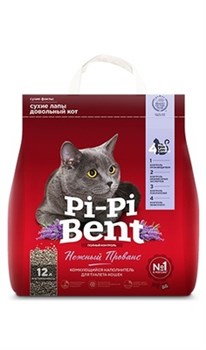 Pi-Pi-Bent комкующийся наполнитель "Нежный Прованс" (пакет) - фото 56615