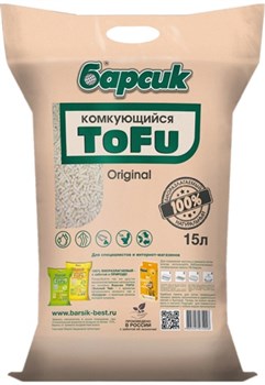 Барсик TOFU Original Наполнитель комкующийся 15л - фото 56701