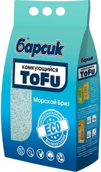 Барсик TOFU Морской Бриз Наполнитель комкующийся 4,54л - фото 56707