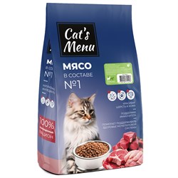 CAT`S MENU 30/10 10 КГ СУХОЙ КОРМ ДЛЯ КАСТРИРОВАННЫХ КОТОВ И СТЕРИЛИЗОВАННЫХ КОШЕК С ИНДЕЙКОЙ - фото 57709