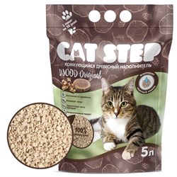 Cat Step растительный Wood Original комкующийся (древесный) - фото 58097