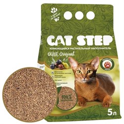 Cat Step Olive Original наполнитель комкующийся растительный - фото 58105