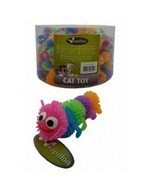 Игрушка для кошек Гусеница, латекс,  6,5см (Caterpillar) 240040 - фото 9133