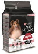 Сухой корм Pro Plan для собак с чувствительной кожей, лосось 14 кг (для средних пород)