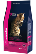 Eukanuba  Adult Dry Cat Food For Sterilised Cats Weight Control Chicken