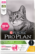 PRO PLAN® Sterilised для стерилизованных кошек с чувствительным пищеварением, с курицей