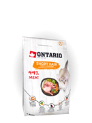 Корм Ontario для короткошерстных кошек, с курицей и уткой