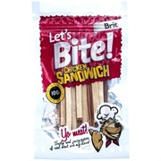 Brit Брит Лакомство д/собак Let's Bite Chicken Sandwich Куриный сэндвич ,80г