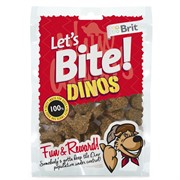 Brit Брит Лакомство д/собак Let's Bite Dinos Динозавры, 150г