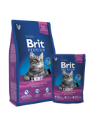  Brit Premium Cat для кошек, склонных к излишнему весу, с курицей и печенью