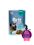 Brit Брит премиум Пауч д/кошек GRAVY Beef fillets Кусочки из филе говядины в соусе 85 г
