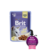 Brit Брит премиум Пауч д/кошек JELLY Beef fillets Кусочки из филе говядины в желе 85 г