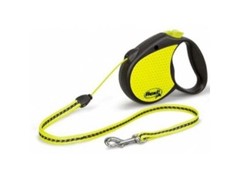 Flexi Рулетка-трос светоотражающая для собак до 20кг, 5м (Neon Reflect M cord 5m)