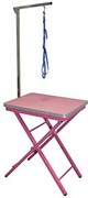 GROOM-X Ringside Table грумерский стол 60x45x73-82см, цвет розовый