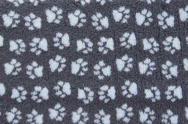 ProFleece коврик меховой 1х1,6 м угольный/голубой