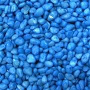 Аквагрунт  Грунт натуральный окатаный голубой 10-20мм 2кг