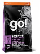 GO! беззерновой для пожилых собак всех пород 4 вида мяса: Индейка, Курица, Лосось, Утка, GO! CARNIVORE GF