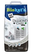 BIOKAT'S  Diamond Care CLASSIC наполнитель комкующийся с активированным углем 8л
