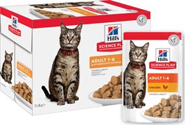 Hills Хиллс Пауч кусочки в соусе для кошек Курица
