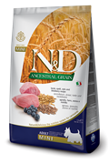 FARMINA N&D ANCESTRAL Низкозерновой корм. Ягнёнок, спельта, овёс и черника для взрослых собак мелких пород