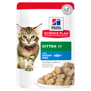 Hills Kitten - Хиллс пауч кусочки в соусе для котят с рыбой