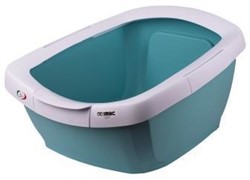 IMAC туалет-лоток для кошек FUNNY с высокими бортами 62х49,5х33h см, пастельно голубой
