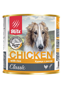 Blitz Classic «Курица с рисом» консервированный корм для собак всех пород и возрастов