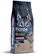Monge Dog BWild LOW GRAIN низкозерновой корм из мяса гуся для взрослых собак всех пород