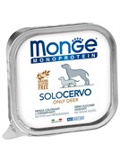 Monge Dog Monoproteico Solo консервы для собак паштет из оленины