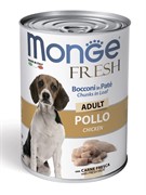 Monge Dog Fresh Chunks in Loaf Chicken Adult консервы для собак мясной рулет курица