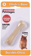 Petstages игрушка для собак Chick-A-Bone косточка с ароматом курицы 8 см очень маленькая