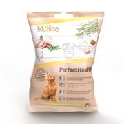 Молина Хрустящие подушечки д/кошек "С курицей", 50г