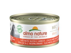 Almo Nature консервы с лососем и морковью в желе для кошек