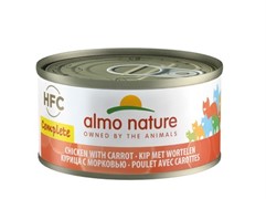 Almo Nature полнорационные консервы для кошек, с курицей и морковью