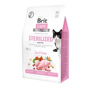 Brit Care гипоаллергенный, со свежим мясом кролика для взрослых стерилизованных кошек с чувствительным пищеварением