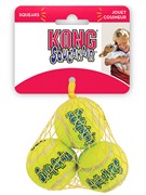 KONG игрушка для собак Air "Теннисный мяч" маленький (в упаковке 3 шт.) 5 см